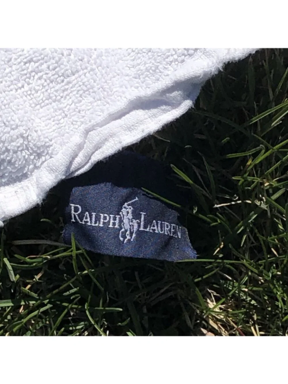 Vintage Polo Ralph Lauren RL-92 AMERICA'S CUP 1992 Sailing White Beach Towel